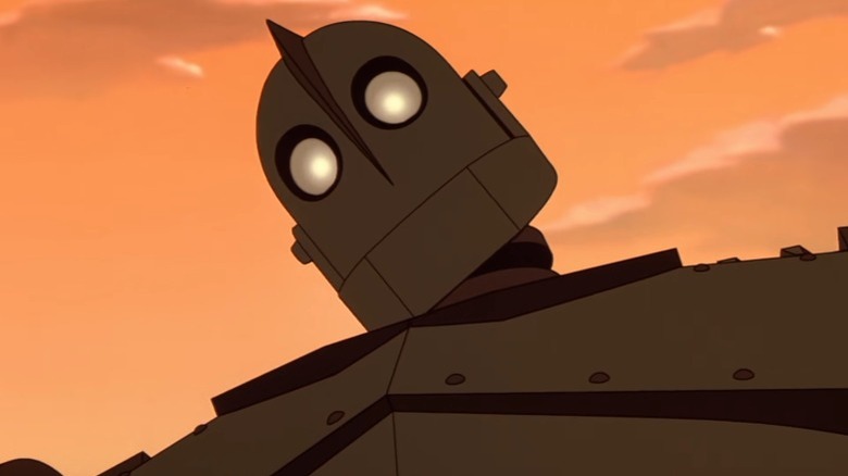 The Iron Giant looking down