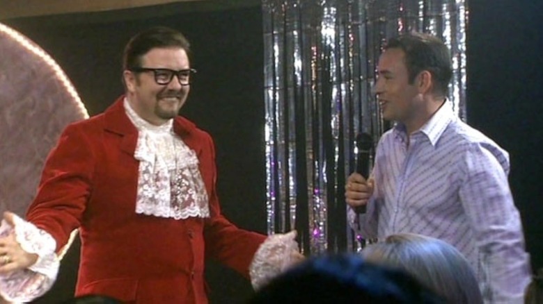 David Brent dressed as Austin Powers in The Office