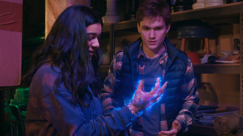 Iman Vellani and Matt Lintz in Ms. Marvel