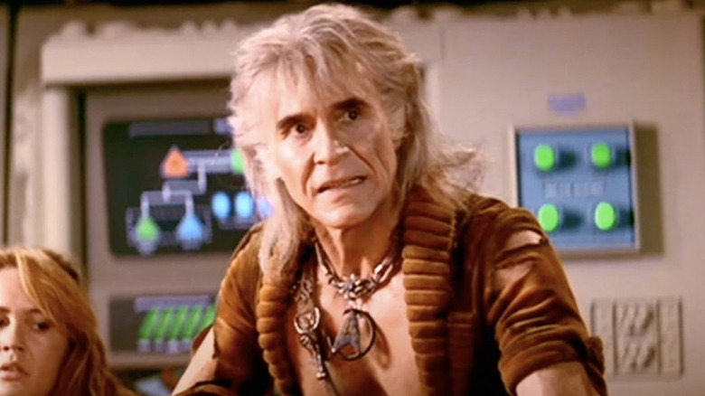 Khan looks up indignantly in Star Trek II: The Wrath of Khan