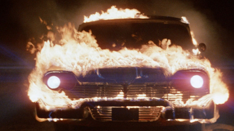 Christine movie 1983 car on fire