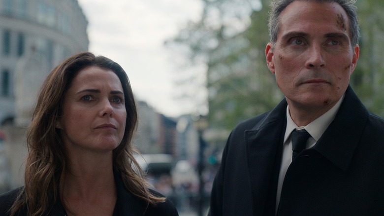 Keri Russell and Rufus Sewell in The Diplomat