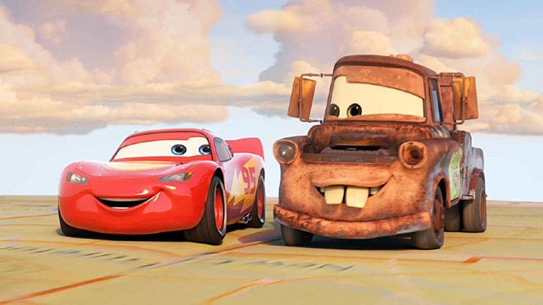 Lightning McQueen and Mater in Cars on the Road