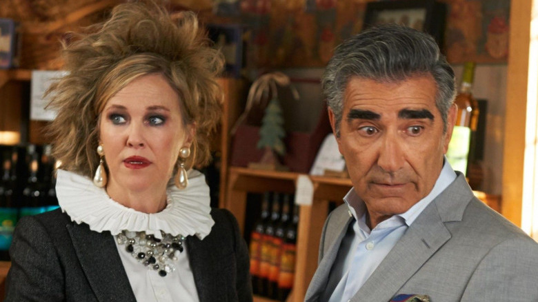 Catherine O'Hara and Eugene Levy in Schitt's Creek