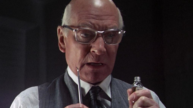 Szell (Laurence Olivier) asks the eternal question in Marathon Man (1976)