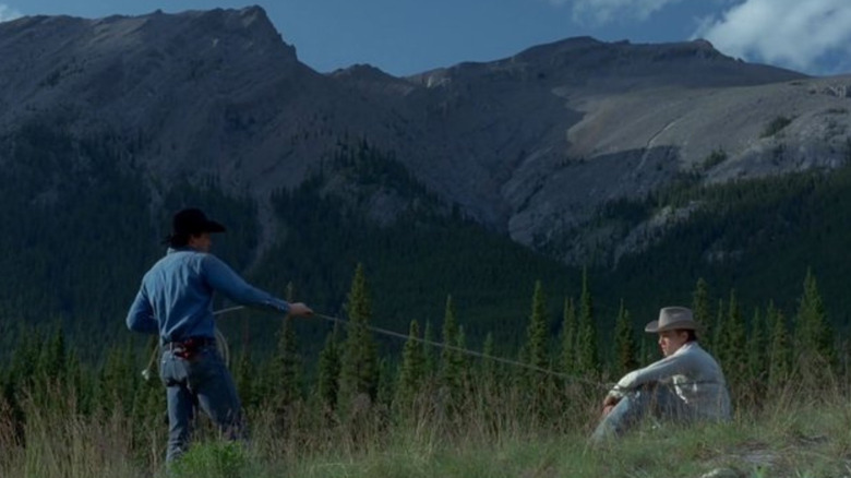 Jack and Ennis in Brokeback Mountain