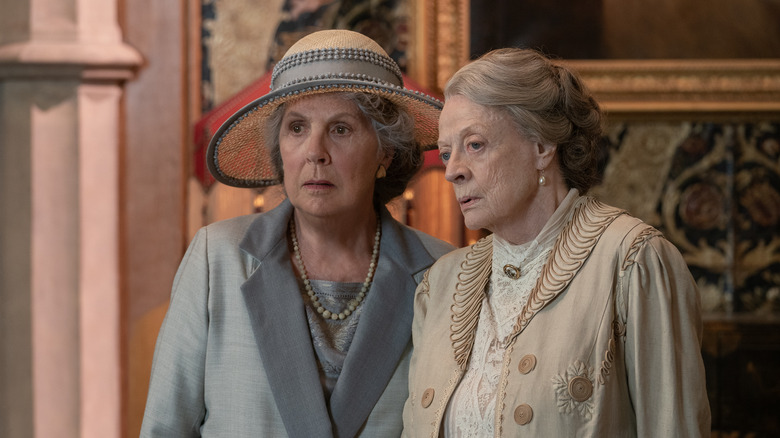 Penelope Wilton and Maggie Smith in Downton Abbey: A New Era