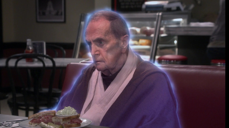 Professor Proton as a hologram on The Big Bang Theory