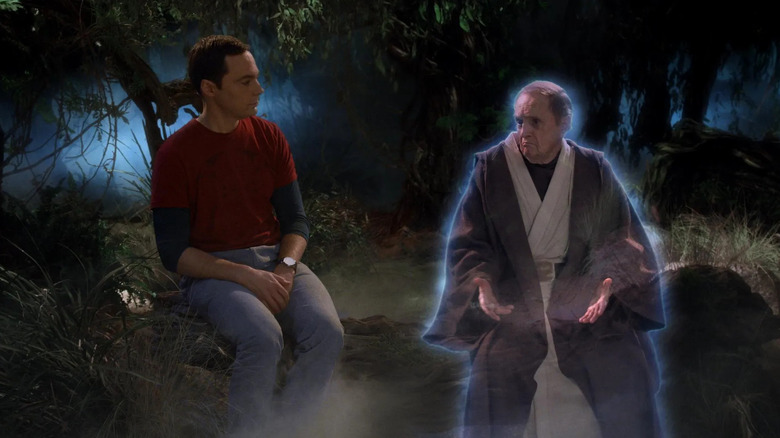 Sheldon and Professor Proton hologram Big Bang Theory