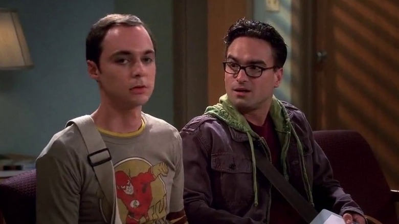 Leonard looking at Sheldon Big Bang Theory