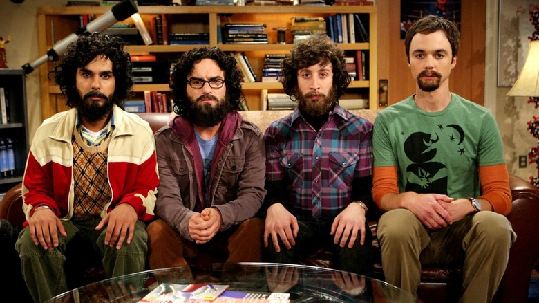 The guys with full beards long hair The Big Bang Theory