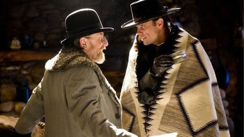 Tim Roth and Walton Goggins in The Hateful Eight