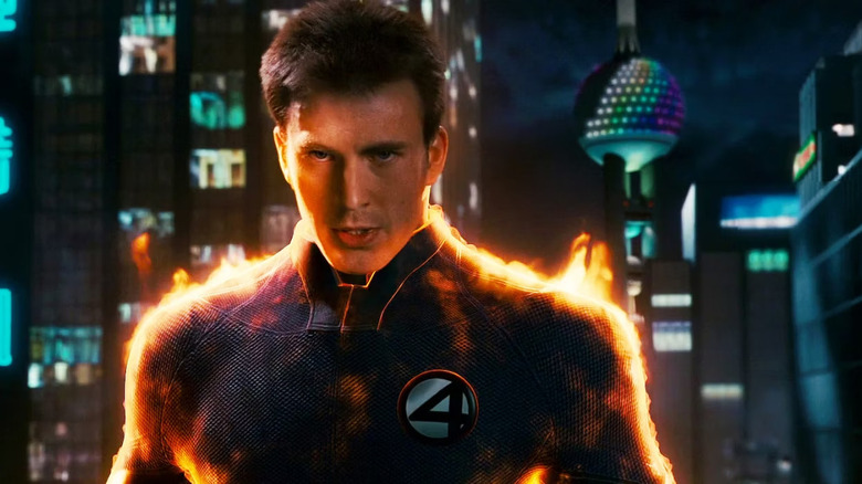 Chris Evans as Johnny Storm in Fantastic Four