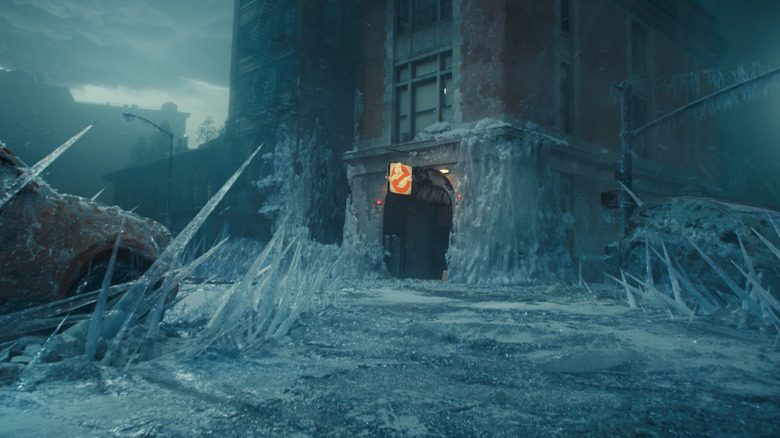 Ghostbusters Frozen Empire frozen firehouse 