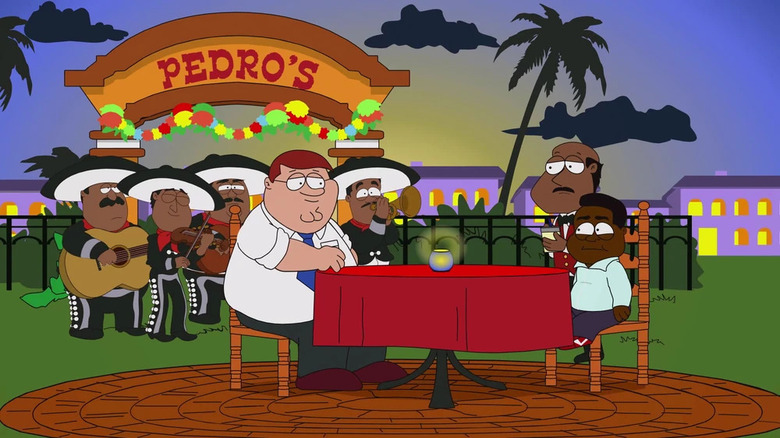 Peter Griffin and Gary Coleman in Mexico, a spoof of "Family Guy" as seen on "South Park."