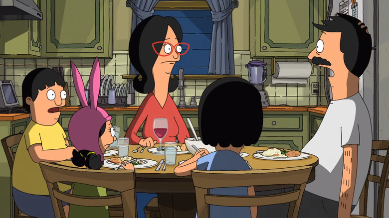 Bob's Burgers Movie dinner table