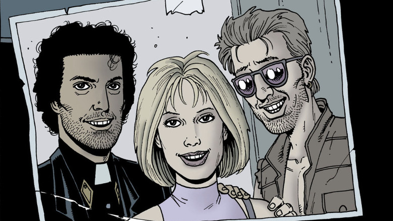 Painel final do pregador Steve Dillon arte Jesse Custer Tulip O'Hare Cassidy