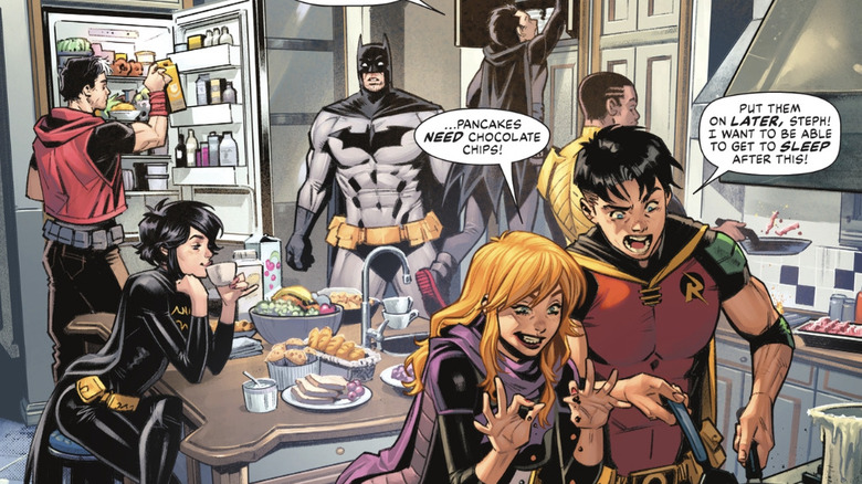 Batman # 136 Família morcego na cozinha Jason Todd Cassandra Cain Stephanie Brown Time Drake Damian Wayne Duke Thomas