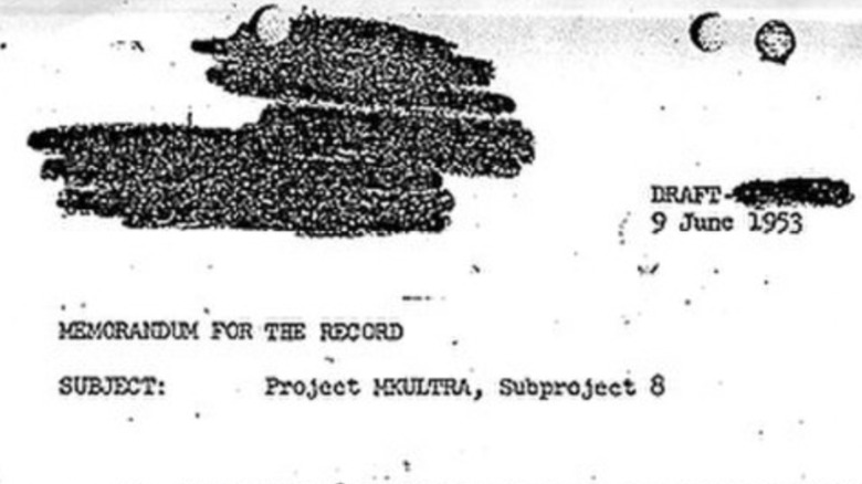 Dr. Sidney Gottlieb letter from 1953 authoritzing subproject of MKUltra