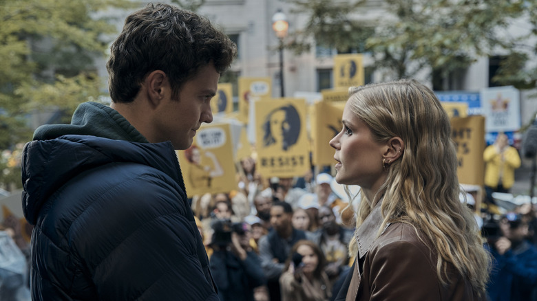 Jack Quaid and Erin Moriarty in The Boys