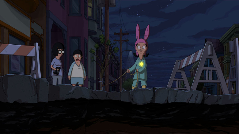 Tina, Gene, and Louise Belcher in The Bob's Burgers Movie