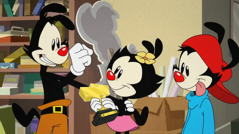 Yakko, Dot, and Wakko Warner in The Animaniacs