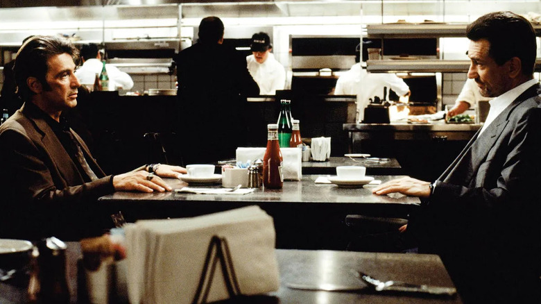 Pacino and De Niro in Heat coffee shop scene