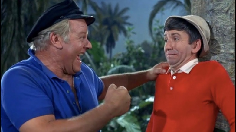 Alan Hale Jr. e Bob Denver na Ilha de Gilligan