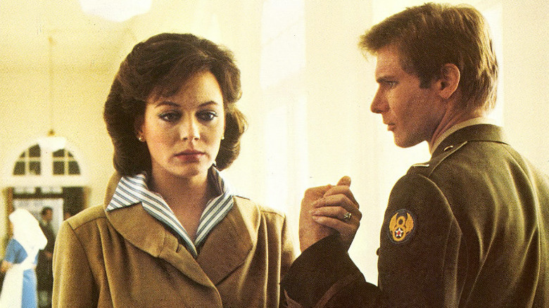 Lesley-Anne Down and Harrison Ford in Hanover Street