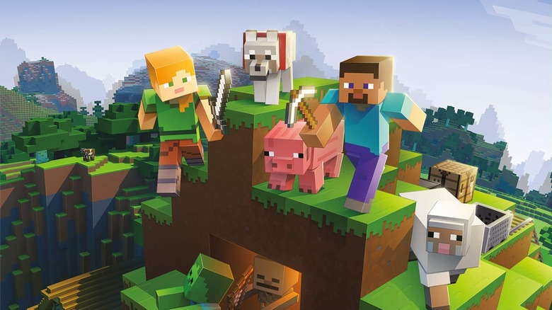 Arte de portada de Minecraft para Xbox.