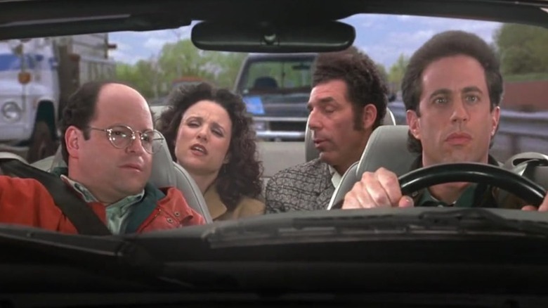 The Seinfeld gang stuck in traffic in The Puerto Rican Day