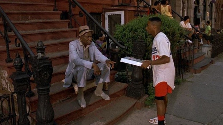 Ossie Davis and Spike Lee in Do the Right Thing