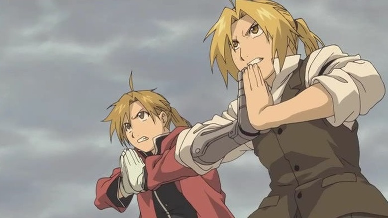 Fullmetal Alchemist Conquistador de Shamballa Alphonse Elric Edward Elric Brothers