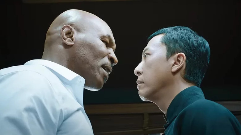 Mike Tyson's Frank stares down at Ip Man in Ip Man 3