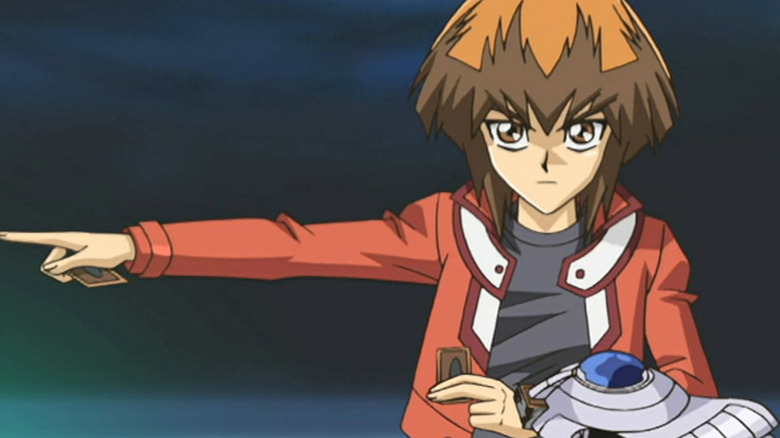 Jaden Yuki playing Duel Monsters in Yu-Gi-Oh! GX