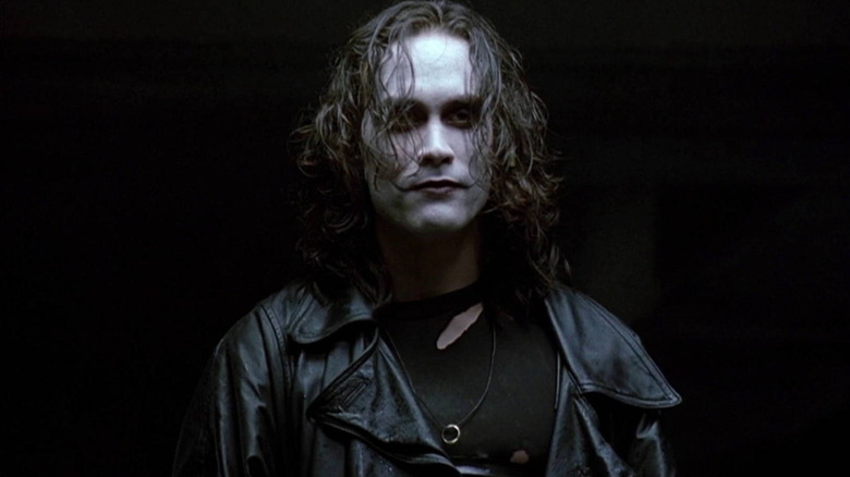 Eric Draven smiling in The Crow