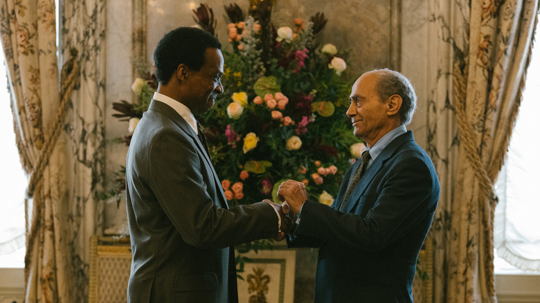 Salim Dau and Jude Akuwudike in The Crown