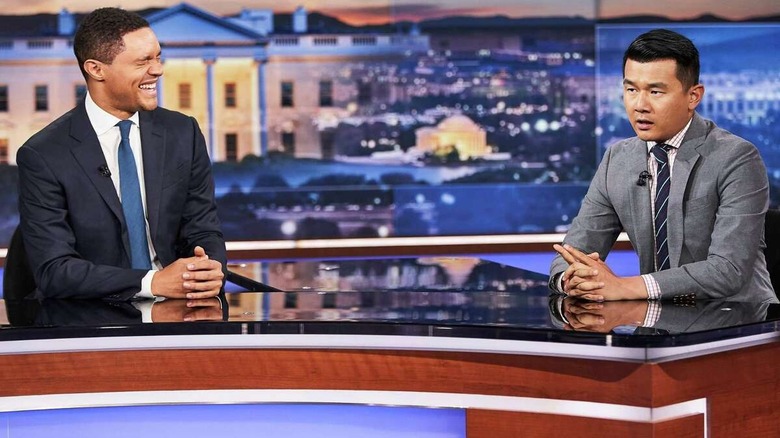 Trevor Noah and Ronny Chieng on The Daily Show