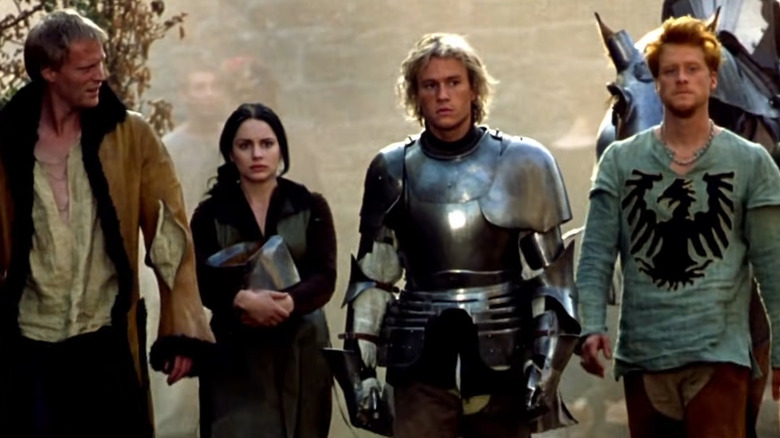 Paul Bettany, Laura Fraser, Heath Ledger, and Alan Tudyk in A Knight's Tale