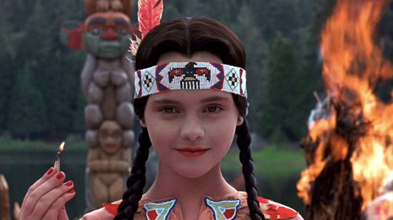 Wednesday Addams Lights A Match