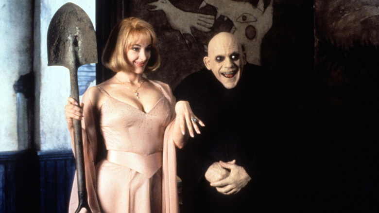Joan Cusack and Christopher Lloyd in Addams Family Values