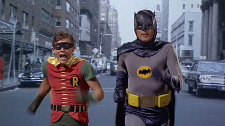 Robin and Batman running