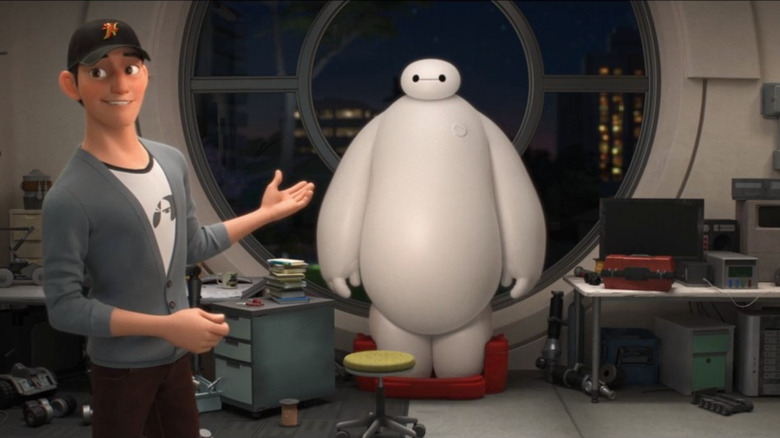 Tadashi and Baymax in Big Hero 6