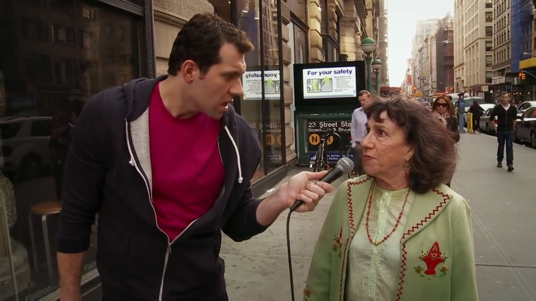 Billy Eichner and Elena on Billy on the Street