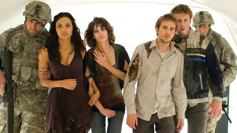 Lily, Marlena, Rob, and Hud in Cloverfield