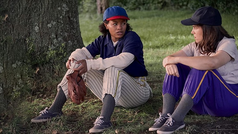 Chanté Adams and Abbi Jacobson in A League of Their Own