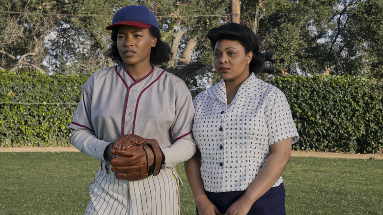 Chanté Adams and Gbemisola Ikumelo in A League of Their Own