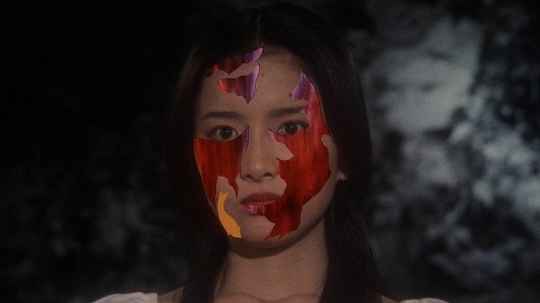 hausu gorgeous's face shatters into flame