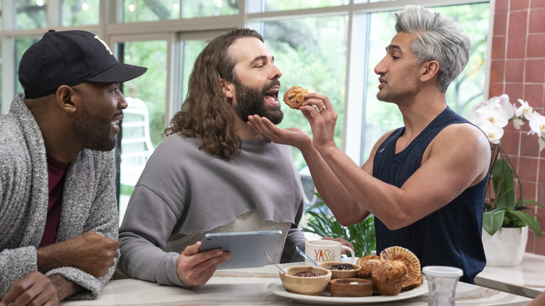 Karamo Brown, Jonathan Van Ness, and Tan France in Queer Eye