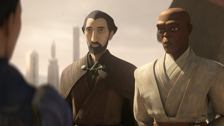 Count Dooku and Mace Windu in Tales of the Jedi